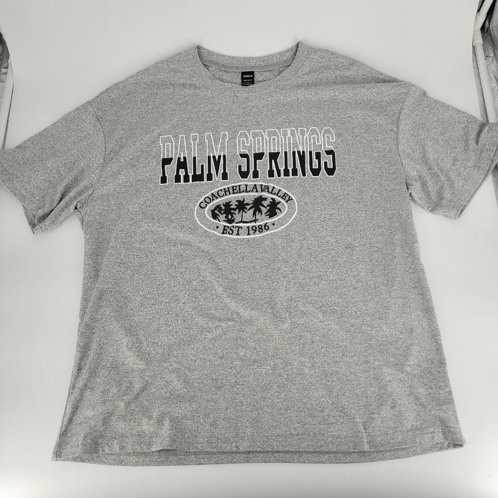 Shein Two Tone “Palm Springs Coachella Valley” Graphic Tee Women's Size S